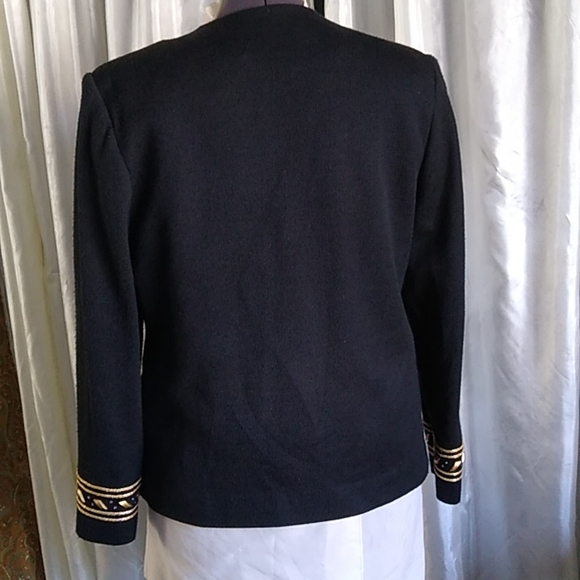 Black and Gold  women's blazer - Picture 7 of 12